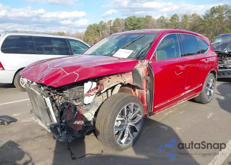 2022 Acura Mdx Technology Package z USA, uszkodzony, nr VIN 5J8YE1H47NL033554